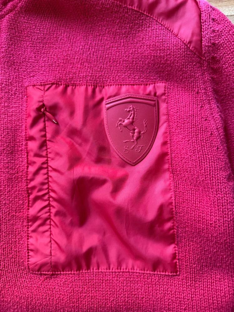 Puma Red Zip-Up Sweater With Ferrari Logo image 7