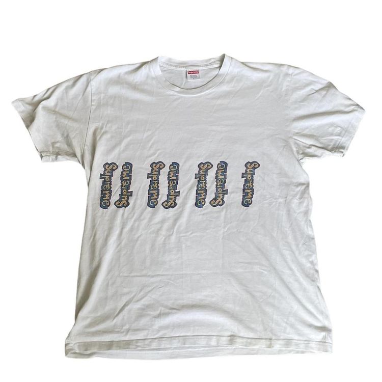 Supreme All Around Logo Tee