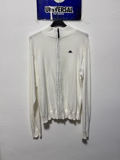 Kappa White Zip-Up Sweater