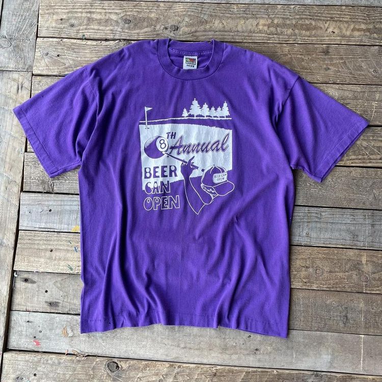 American Vintage Vintage Single Stitch Beer Can Open Graphic Tee product image