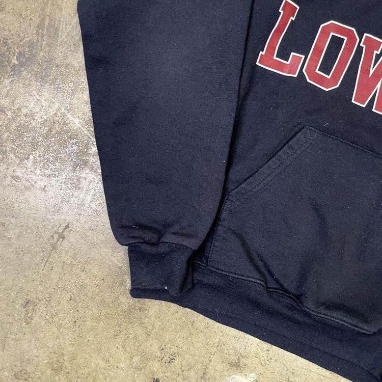 Champion Hoodie College USA Vintage Y2K Sports Sweatshirt, Navy Blue Mens Medium 3