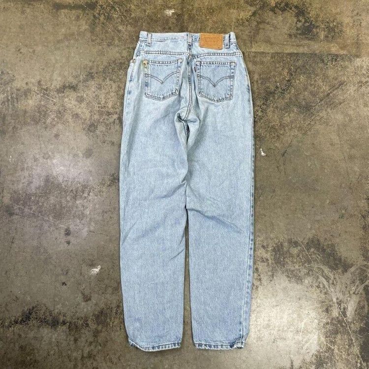 Levis Jeans 550 90sPaper Tag Denim USA Vintage Trousers,Washed Blue, Womens 26 5