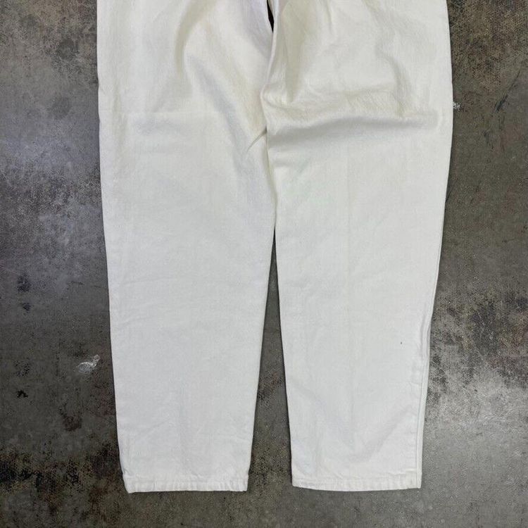 Levis Jeans 550 90s Paper Tag Denim USA Vintage Trousers, White, Mens 36 5