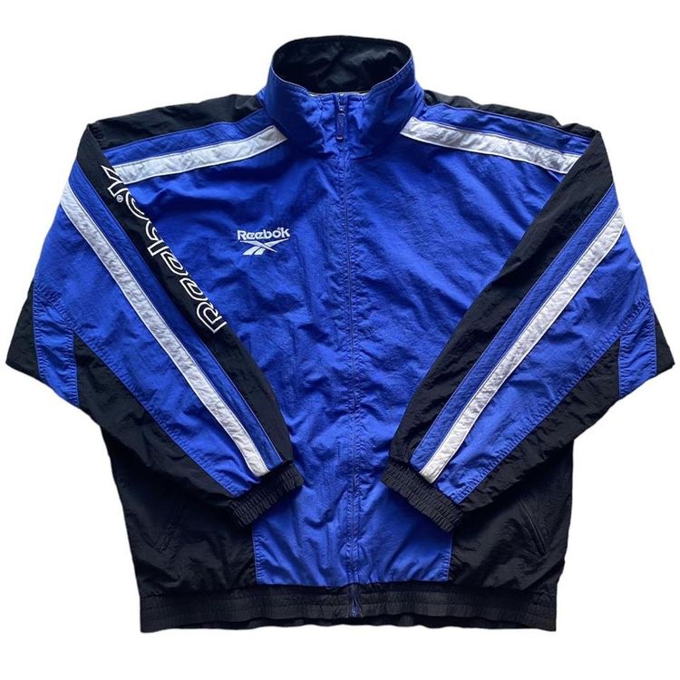 Vintage 90s Reebok embroidered print track jacket
