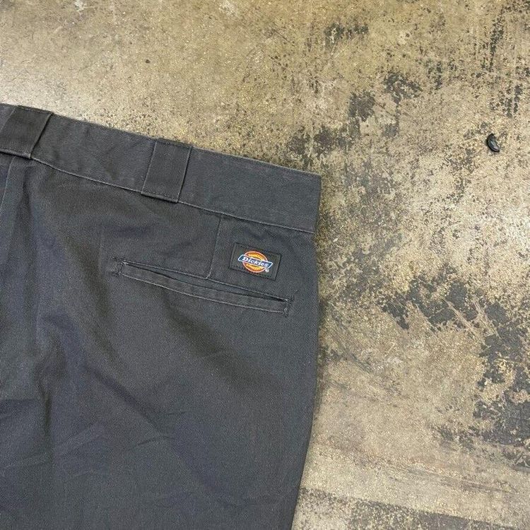 Dickies Trousers Original Fit Carpenter Workwear Canvas Pants, Grey, Mens 38" image 8