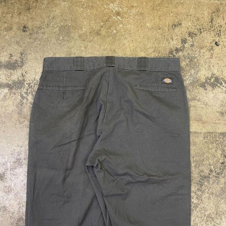 Dickies Trousers Original Fit Carpenter Workwear Canvas Pants, Grey, Mens 38" image 7