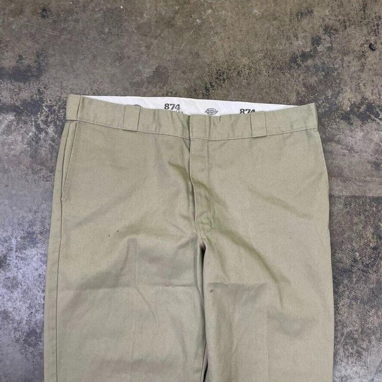 Dickies Trousers 874 Original Fit Carpenter Workwear Pants, Beige, Mens 38" image 3