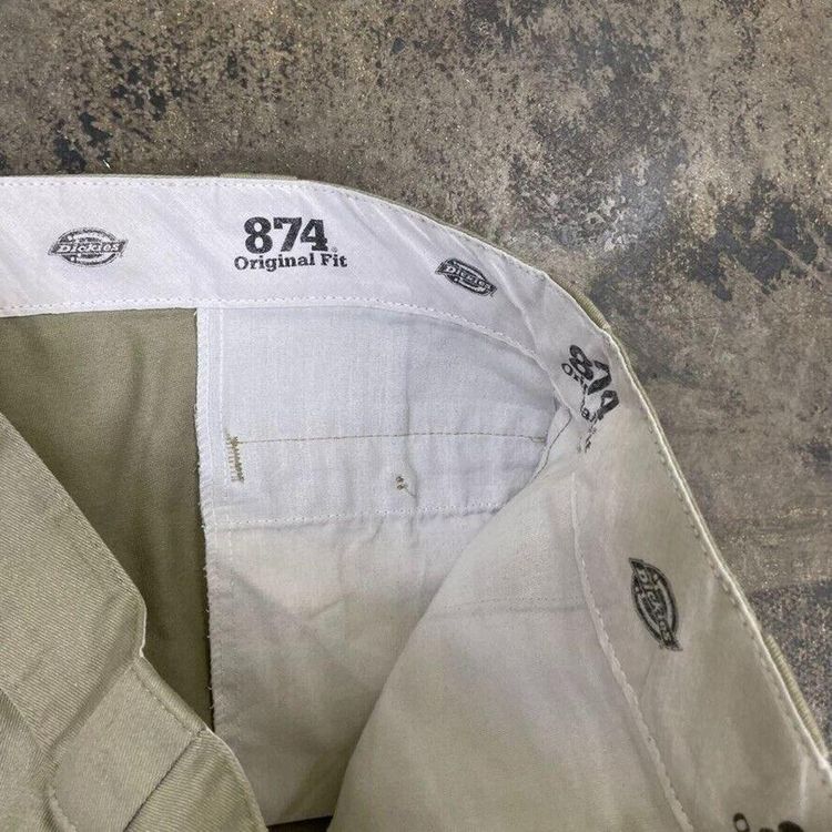 Dickies Trousers 874 Original Fit Carpenter Workwear Pants, Beige, Mens 38" image 4