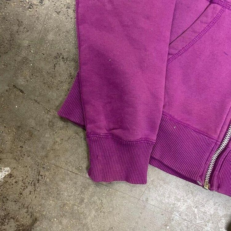 Nike Hoodie Vintage Full-Zip Swoosh Logo Sports, Purple, Womens Small 5
