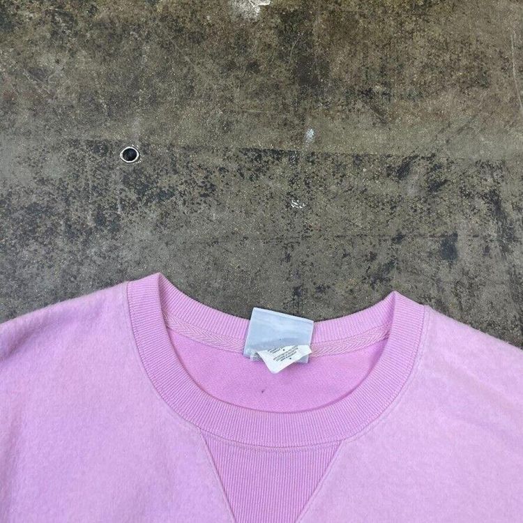 Champion Sweatshirt Reverse Weave Y2K Sports Jumper, Pink, Womens Medium 6