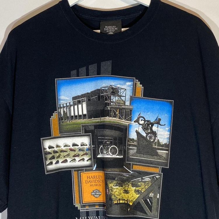 Harley Davidson T-shirt size 2XL Harley Museum. Amazing print excellent condition. 2