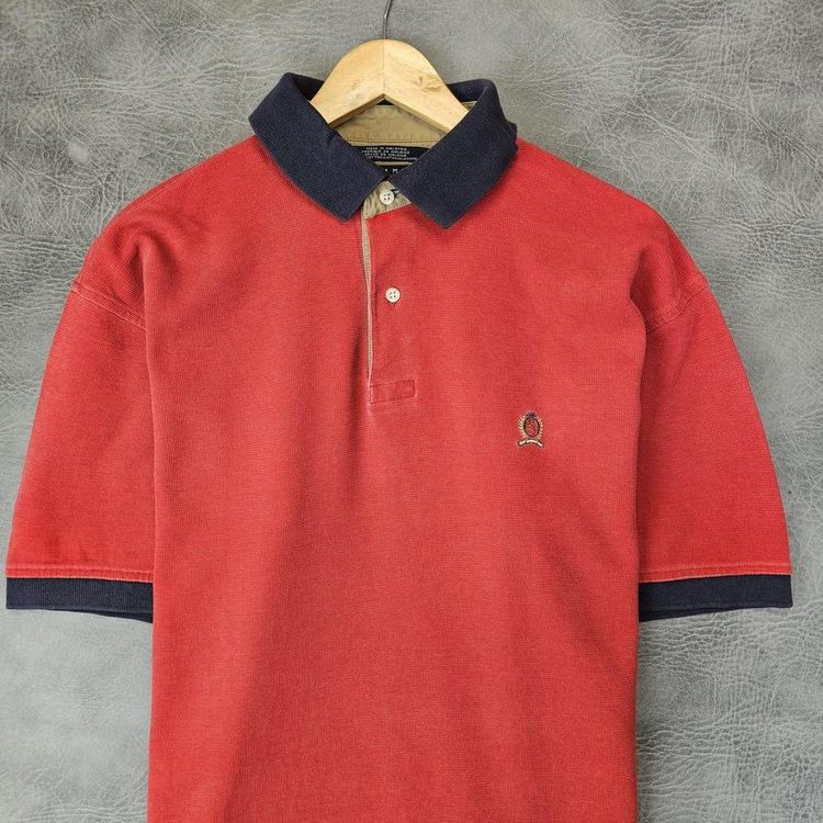 Vintage Tommy Hilfiger Polo Shirt Rugby T shirt Short Sleeve Tee 2