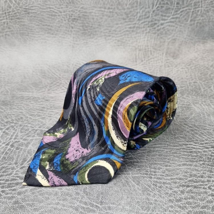 Pavone Tie, Vintage tie, Striped Tie, Mens tie, Striped Necktie RARE swing tie, Abstract tie, Italia