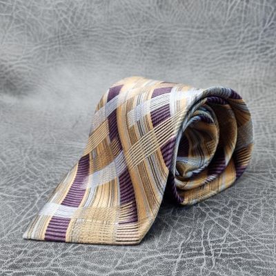 Bravini Tie, Vintage tie, geometric Tie, Mens tie, Brown Necktie RARE tie, Abstract tie, silk tie, 1