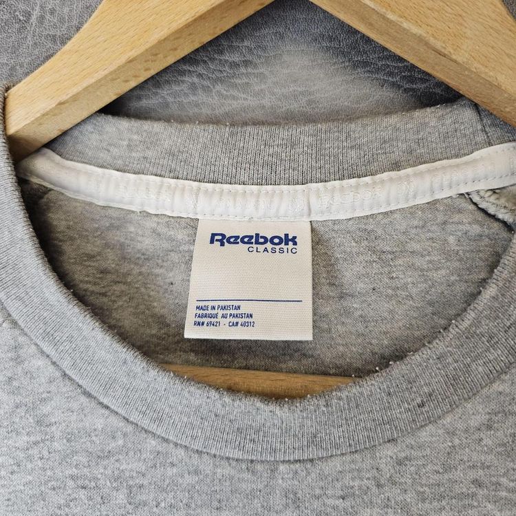 Vintage REEBOK Sweatshirt 90s S  sweater jumper crewneck with zipped pockets image 5