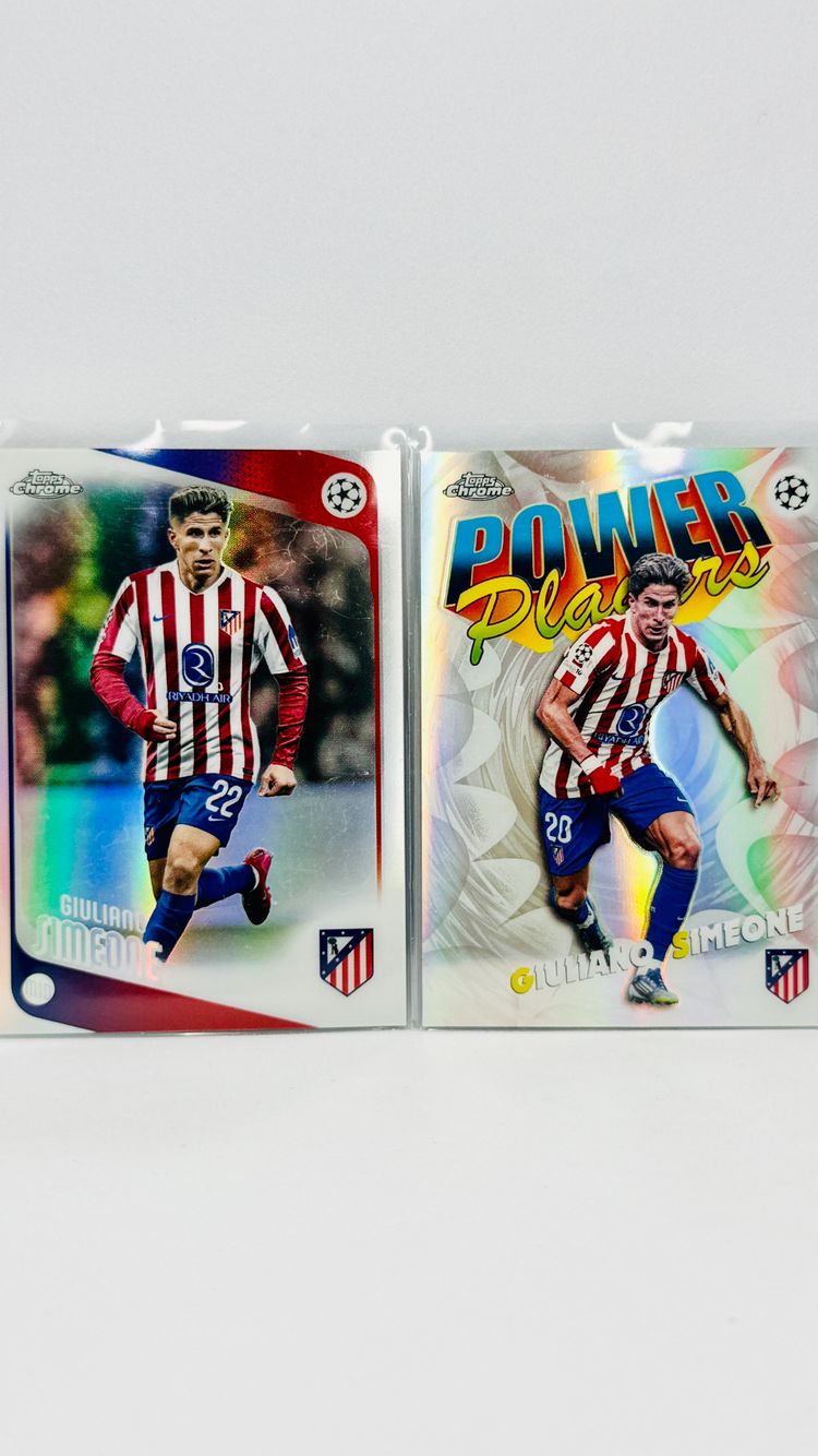 Immagine di x2 - Giuliano Simeone - Atlético de Madrid - Chrome 2025-26 - refractor + Power Players refractor  1