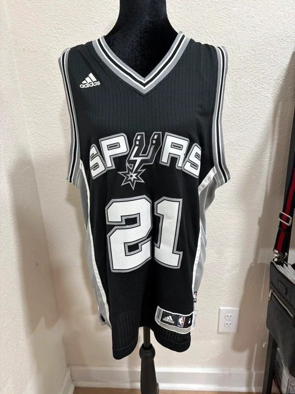 Immagine di Adidas San Antonio Spurs Duncan #21 Basketball Jersey 1