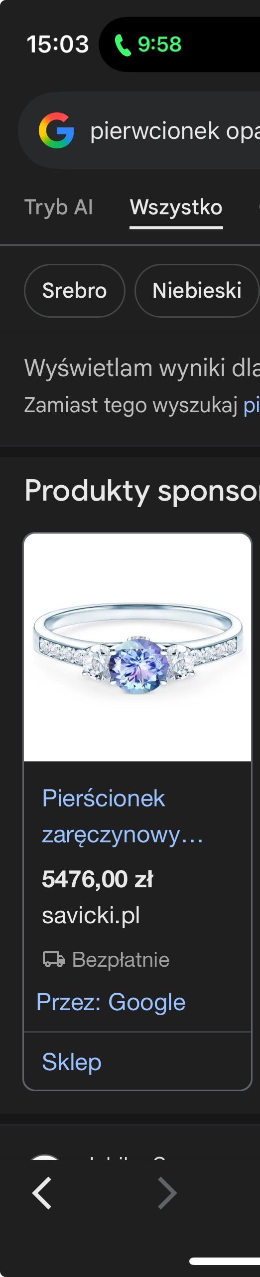 Srebro 925 Opal+Cyrkonie