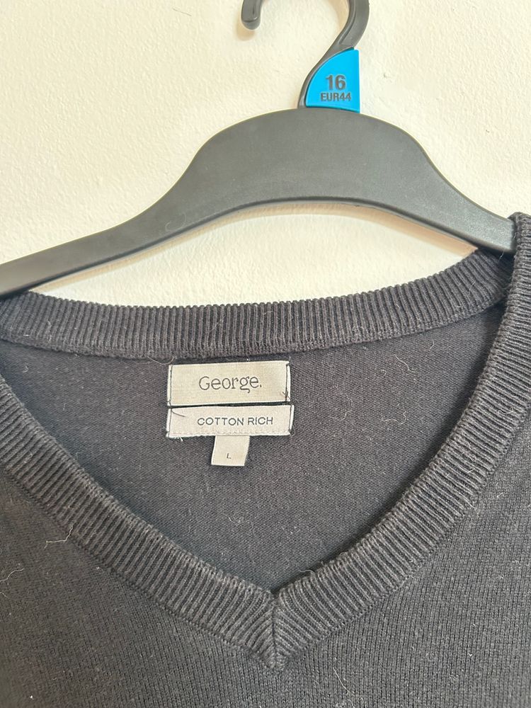 Immagine di George Black V-Neck Sweater 7