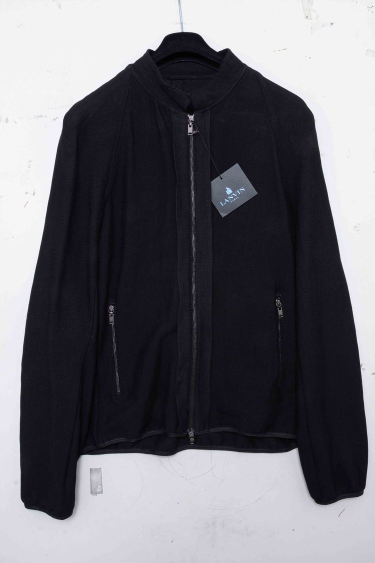 Immagine di Lanvin Paris Shoulder Pleat Linen-Blend Blouson Jacket 1