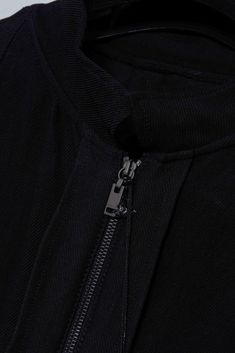 Immagine di Lanvin Paris Shoulder Pleat Linen-Blend Blouson Jacket 11