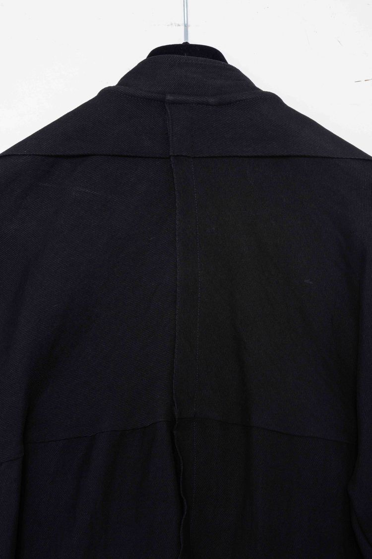 Immagine di Lanvin Paris Shoulder Pleat Linen-Blend Blouson Jacket 7