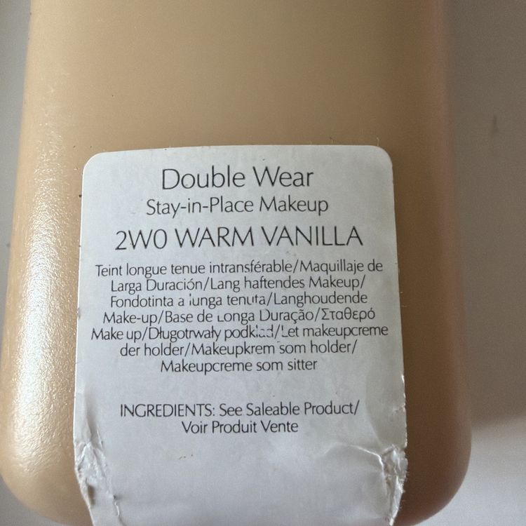 Estée Lauder Double Wear 2W0 Warm Vanilla 200ml Original Formula Stay BN image 2