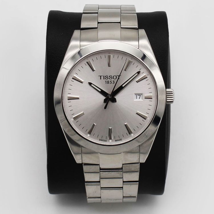 Men's Tissot Gentleman Silver Dial Pre-owned T127.410.11.031.00