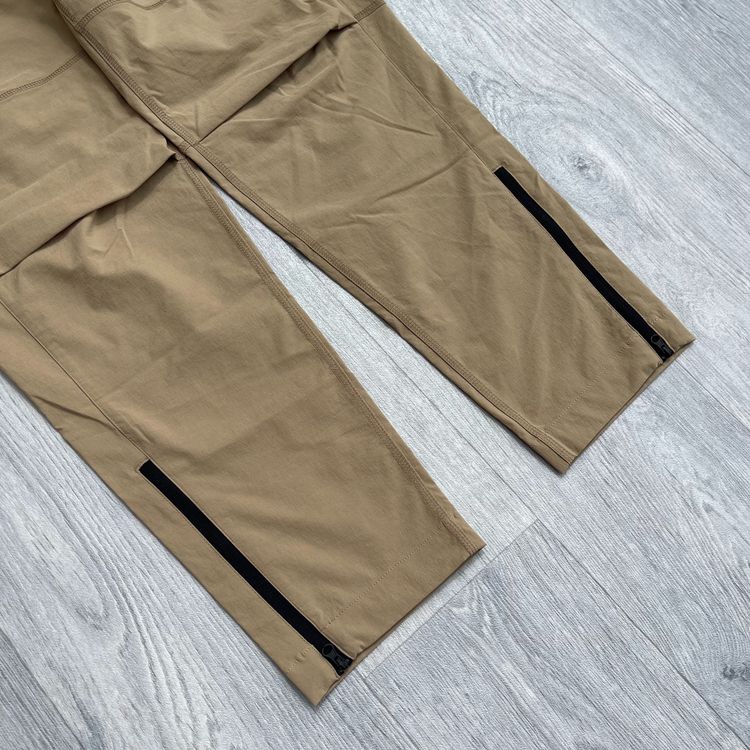 Nike Tech Woven Tracksuit Zip Windbreaker Jacket Cargo Pants Bottoms - Beige image 9
