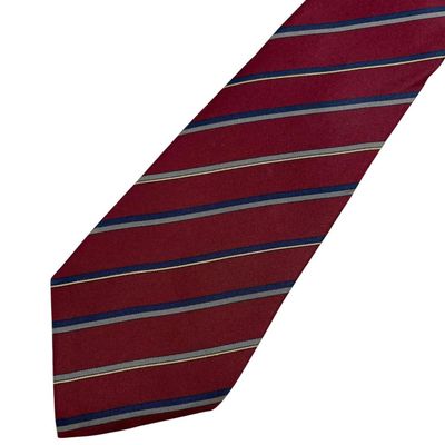 Vintage Mario Valentino Striped Silk Tie 1