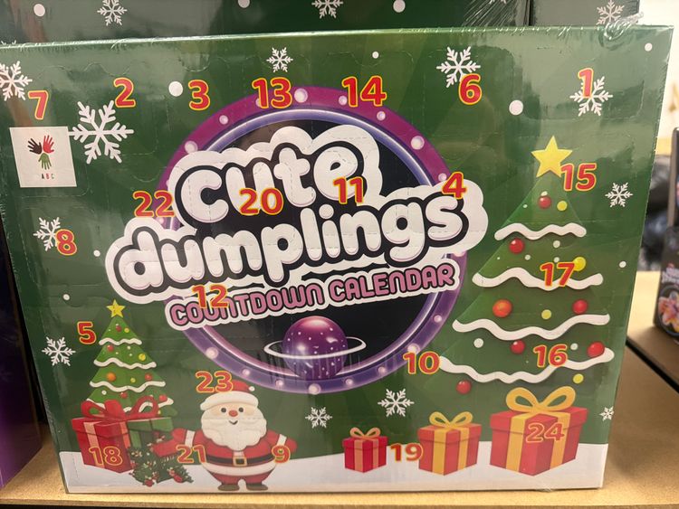 Cute Dumplings Countdown Calendar CHRISTMAS 