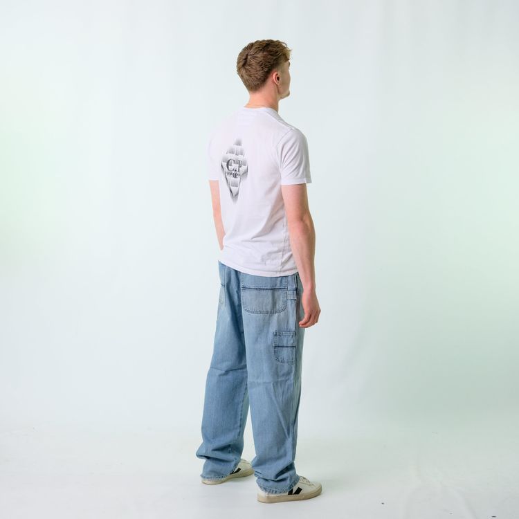 Blue y2ks Wrangler Denim Carpenter Baggy Jeans Pants (38x32) image 7