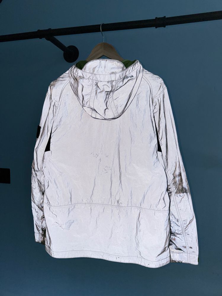 Immagine di Medium Stone Island Silver Black Plated Reflective with Mussola Gommata Jacket 4