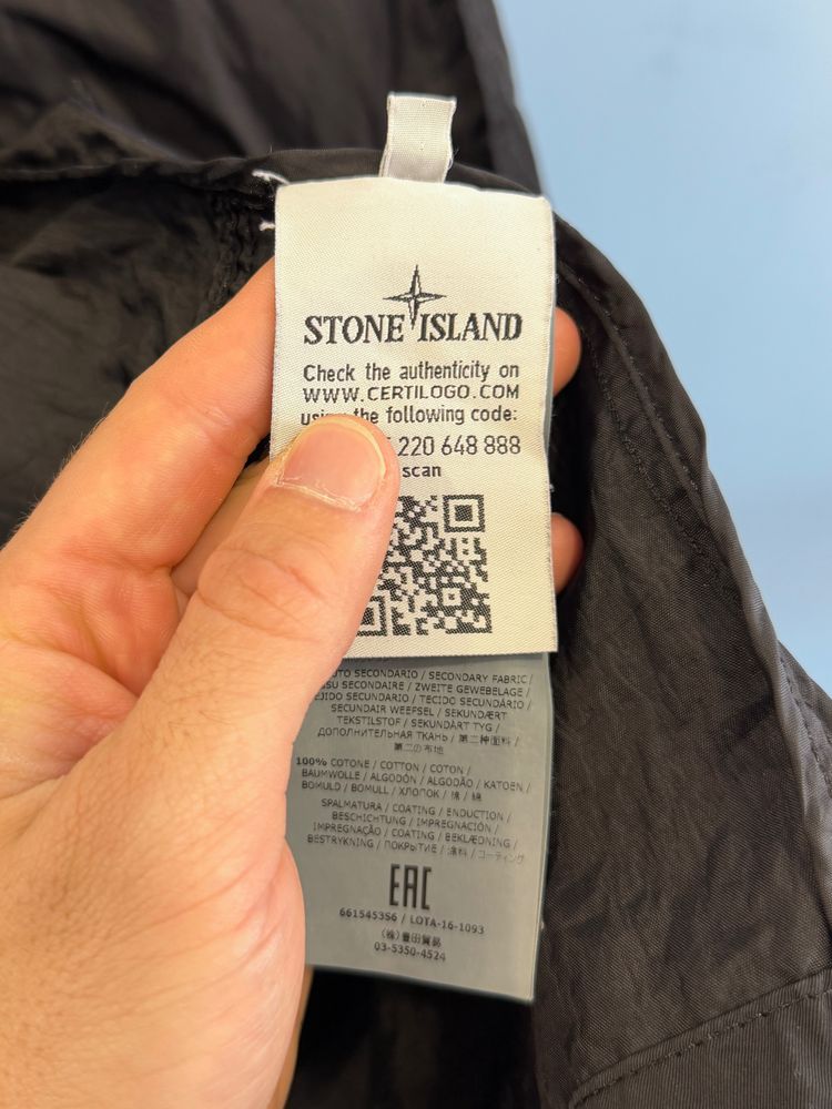 Immagine di Medium Stone Island Silver Black Plated Reflective with Mussola Gommata Jacket 8