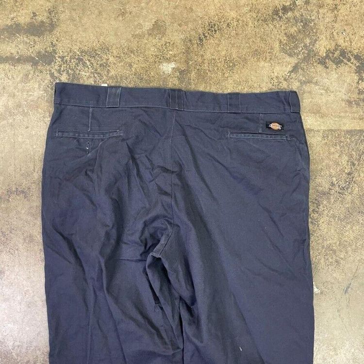 Dickies Trousers 874 Original Fit Carpenter Workwear Canvas Pants Navy Mens 44" 5