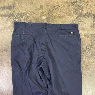 Dickies Trousers 874 Original Fit Carpenter Workwear Canvas Pants Navy Mens 44" 5