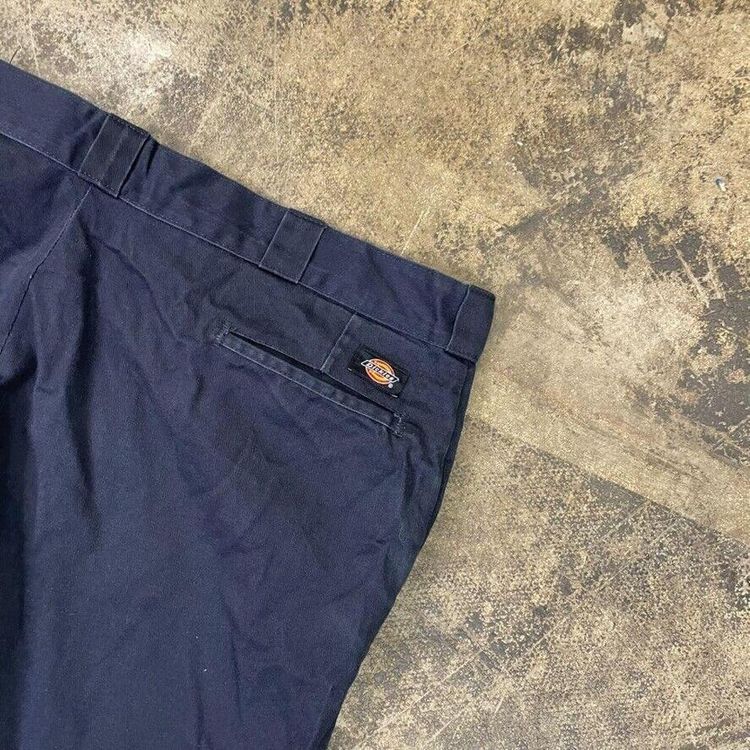 Dickies Trousers 874 Original Fit Carpenter Workwear Canvas Pants Navy Mens 44" 6