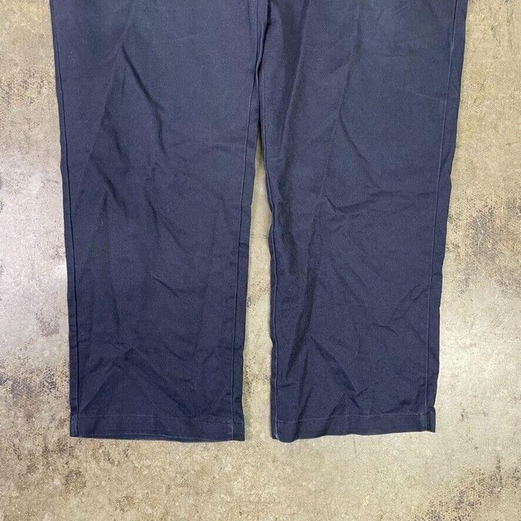 Dickies Trousers 874 Original Fit Carpenter Workwear Canvas Pants Navy Mens 44" 7