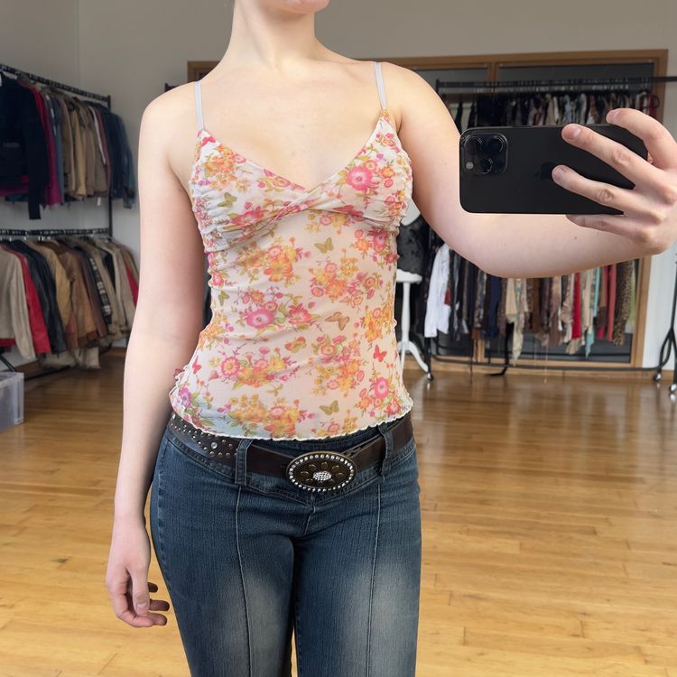 Floral Spaghetti Strap Top