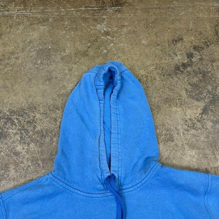 Nike Hoodie Small Swoosh Y2K Pull Over Sports Sweatshirt, Blue, Mens Large image 6