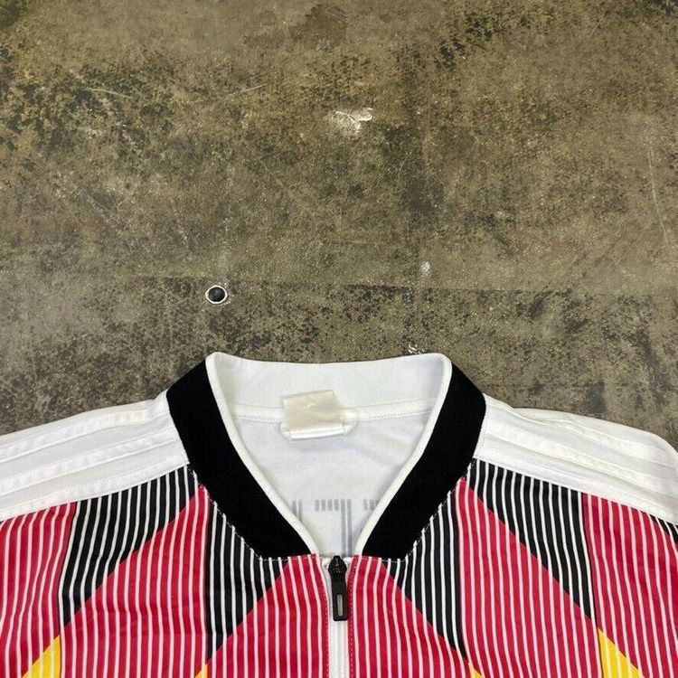 Adidas Germany Track Jacket Vintage Y2K Sports Full-Zip Top, White, Mens XL 6