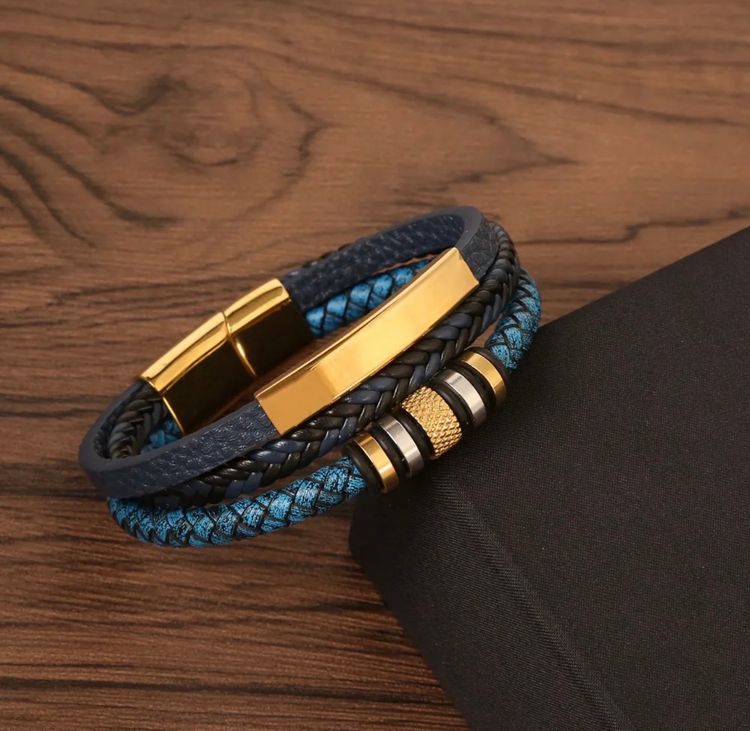 Leather And Stainless Steel Bracelet image 8