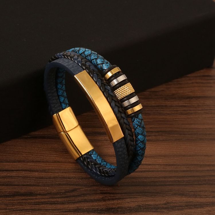 Leather And Stainless Steel Bracelet image 3