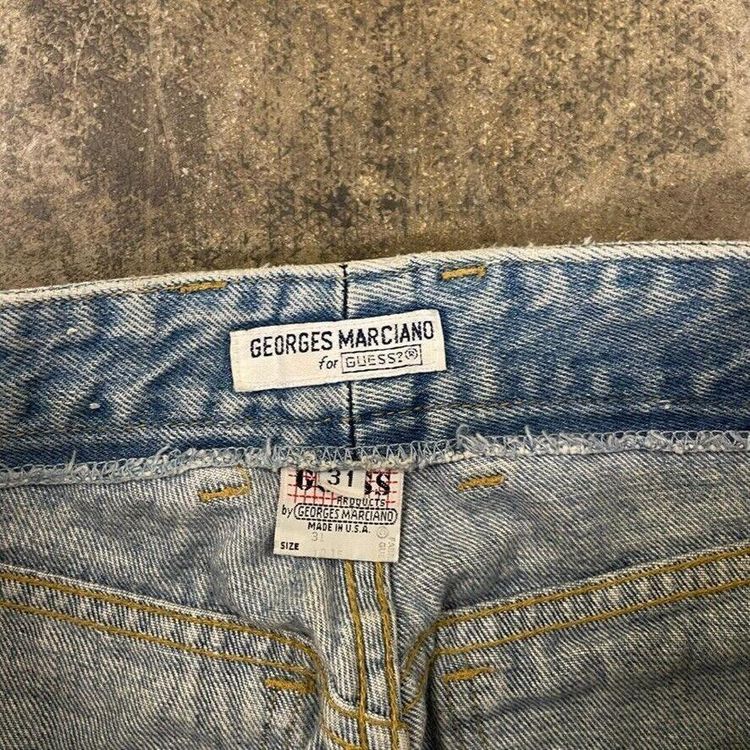 Guess Denim Jeans Y2K Vintage Trousers, Washed Blue, Womens 30 image 4