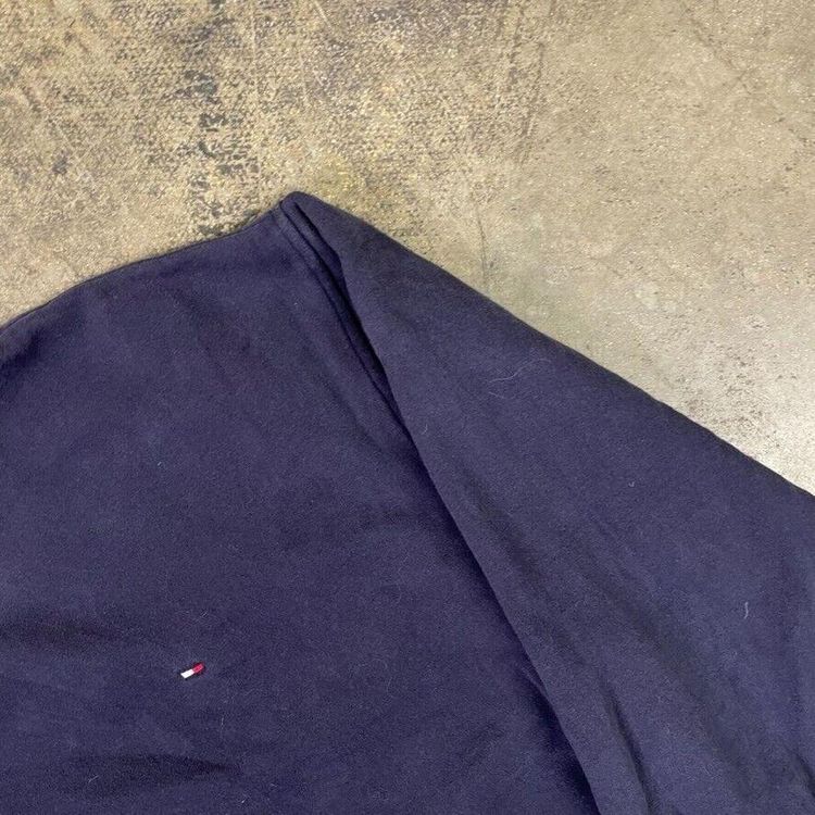 Tommy Hilfiger Sweatshirt Crew Neck 90s Flag Sports Sweater, Navy, Mens Large image 4