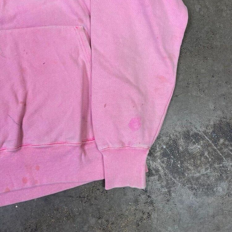 Champion Hoodie Reverse Weave Y2K Sports Sweatshirt, Pink, Womens Medium image 5
