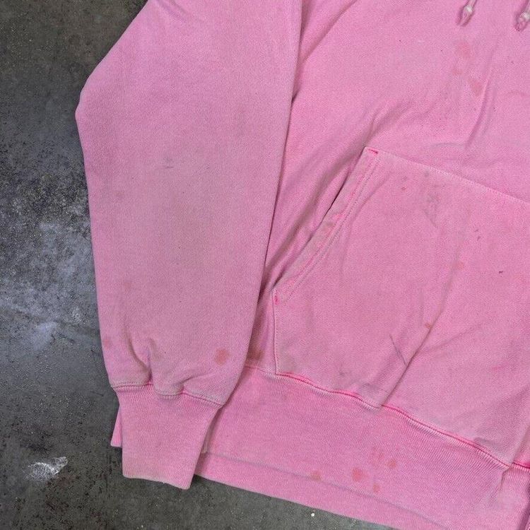 Champion Hoodie Reverse Weave Y2K Sports Sweatshirt, Pink, Womens Medium image 6