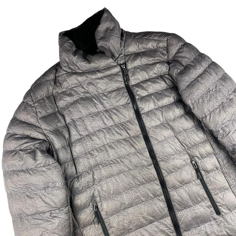 Champion DuoFold Warm CRTL Technical Long Down Winter Jacket Grey Fits Large Womens UK 12 image 2