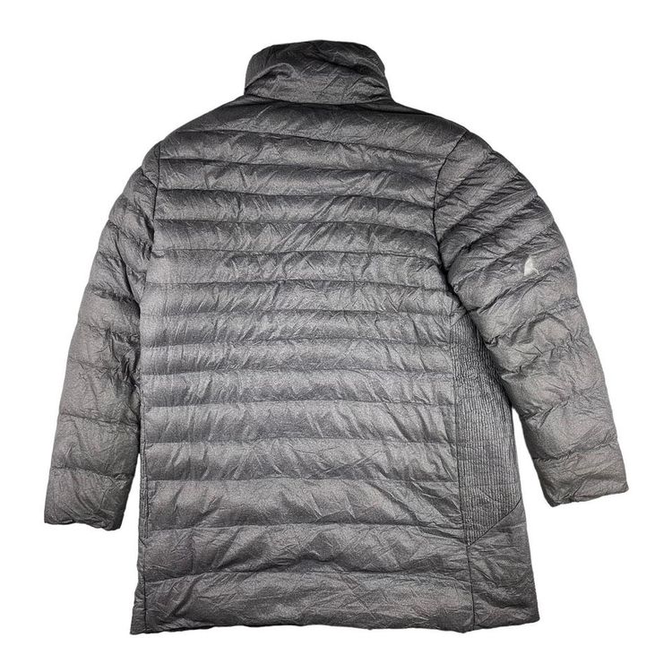 Champion DuoFold Warm CRTL Technical Long Down Winter Jacket Grey Fits Large Womens UK 12 image 3