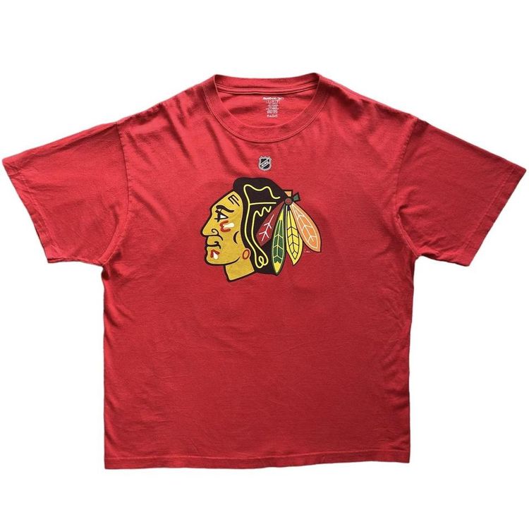 Reebok NHL Chicago Blackhawks Patrick Sharp print t shirt